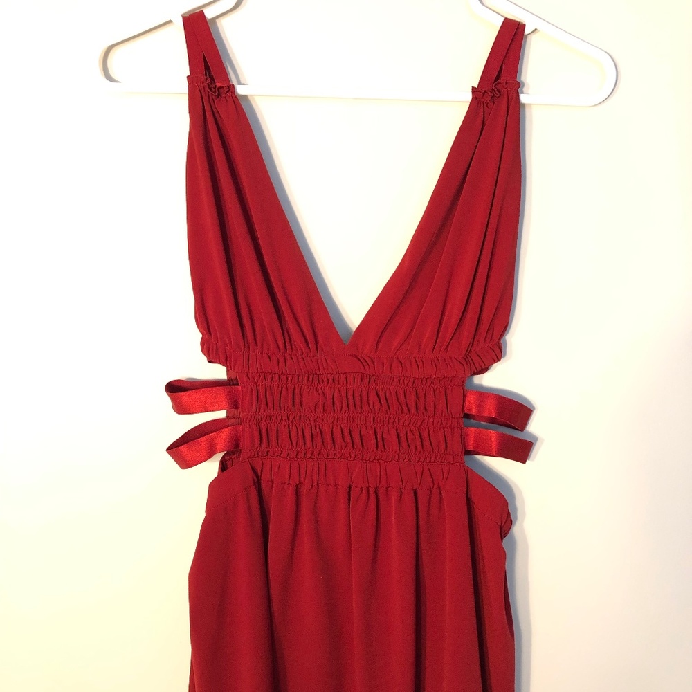 EXPRESS RED MULTIPLE STRAPPY Blouse